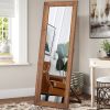 Distressed Wood Full Length Mirror