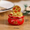 1pc; Pot Of Golden Car Ornament (2.28"Ã—1.97"Ã—1.97"); Home Decoration; Holiday Birthday Gifts