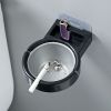 1pc Wall Mounted Ashtray; Stainless Steel Ashtray