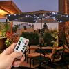 Solar patio umbrella light Cold White