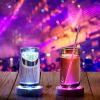 Glow Bottle Sticker USB Rechargeable Coaster Led Coaster Light Flashing Cup Mat Multi Color Light Up Club Bar Wedding Decoration