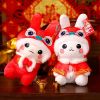 1pc Rabbit Doll (9.84"Ã—4.72"); Lion Plush Toys; New Year's Mascot; Holiday Gifts; Pillow Decorations